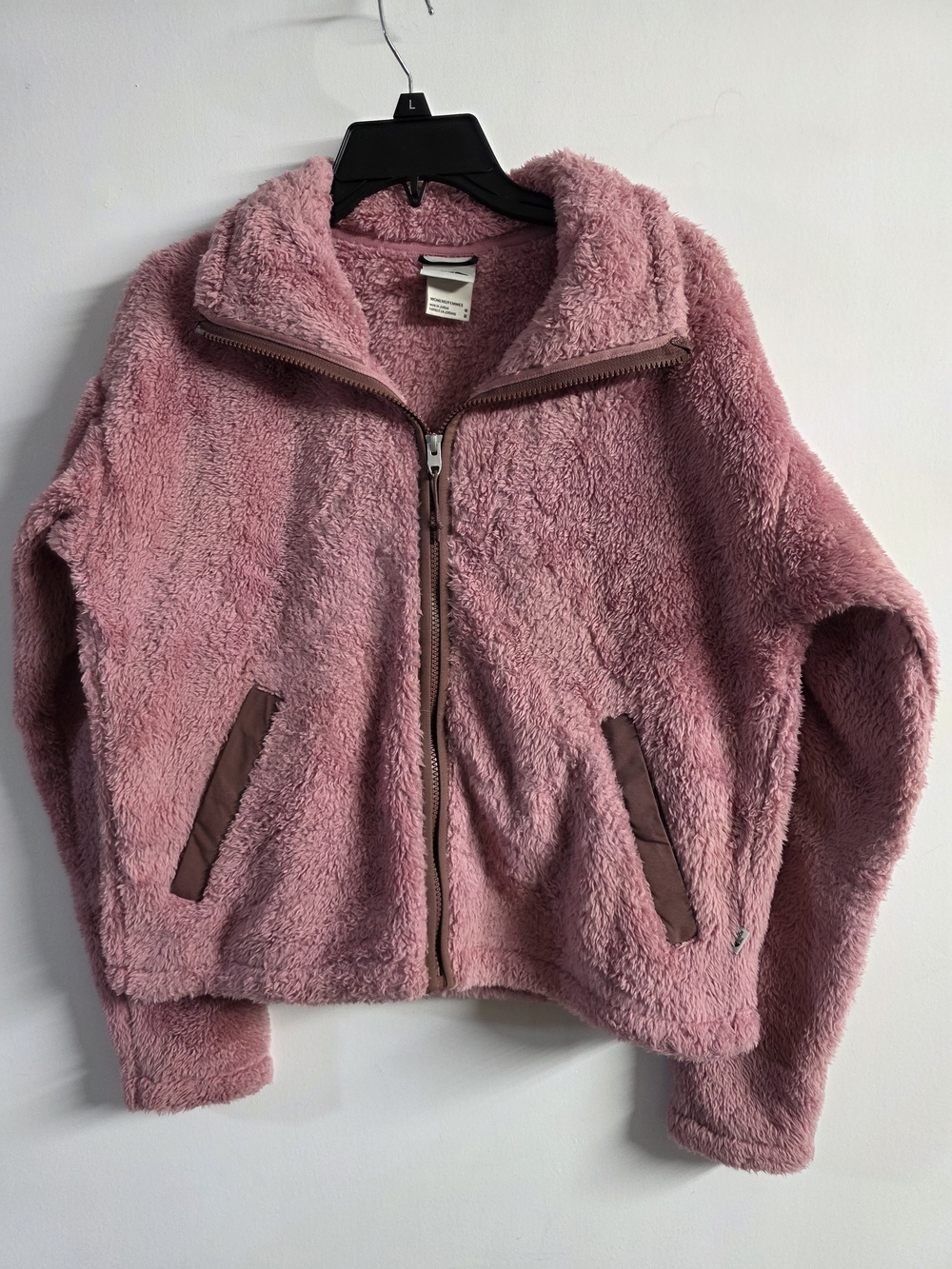 The North Face Pink Plush Fleece Zip Jacket Size M